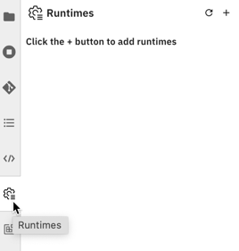 Runtime configurations tab