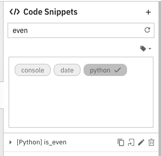 Search Code Snippets